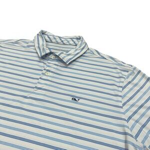 Vineyard Vines Mens Performance Golf Polo‎ Striped Preppy Stretch XL
